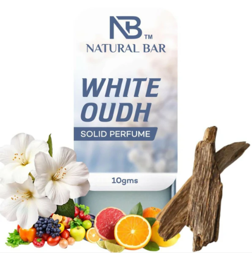 White Oudh Solid Perfume – Alcohol-Free Long Lasting Fragrance 10g