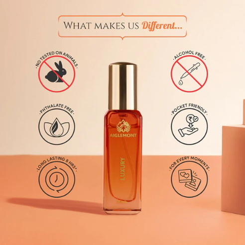 Alcohol-Free Long-Lasting Perfume Spray – Elegant 20ml Fragrance