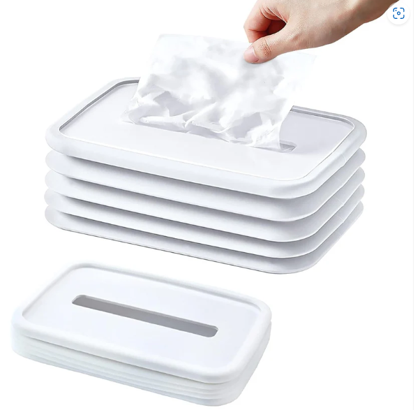 Silicone Tissue Holder – Foldable & Stylish for Home & Office