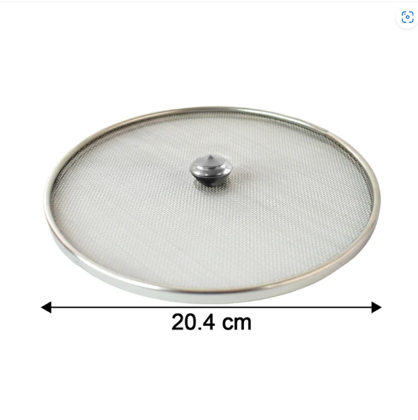 Stainless Steel Food Net Cover – 8 Inch Fine Mesh Splatter Guard