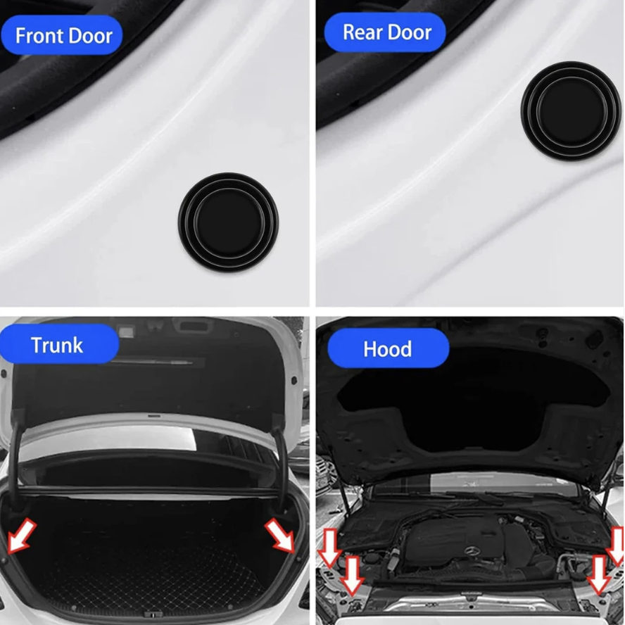 Rubber Car Door Shock Absorber Sticker – Durable Noise Reduction