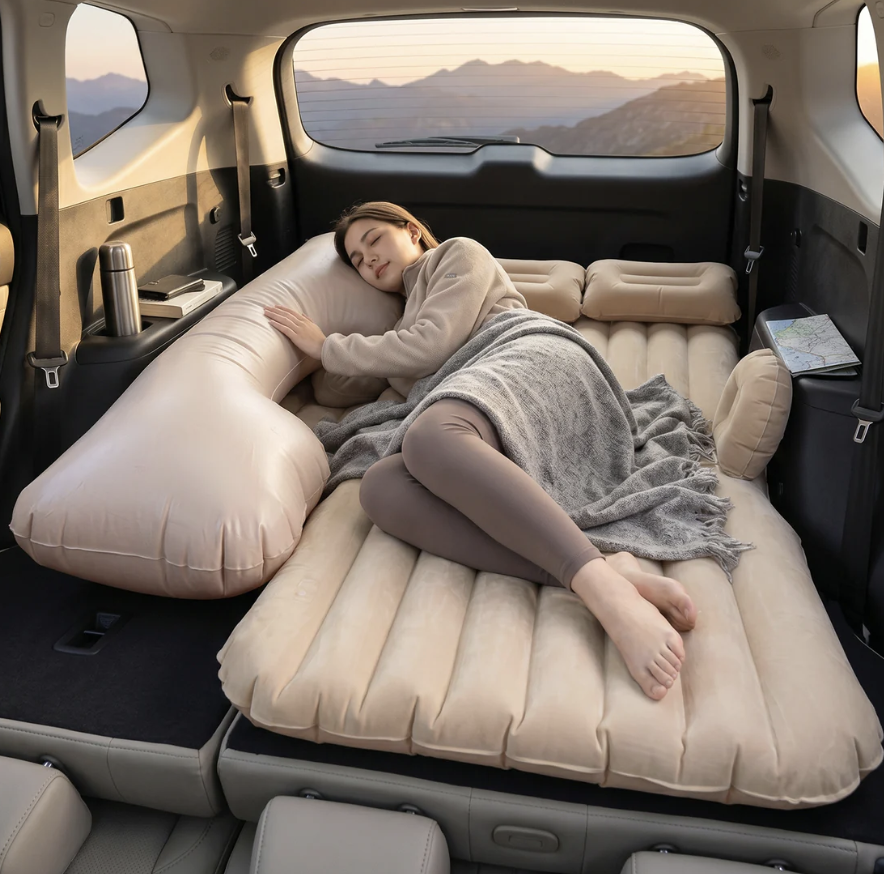 Portable Car Air Mattress – Foldable for Travel & Camping Comfort, Car Sofa - Image 3