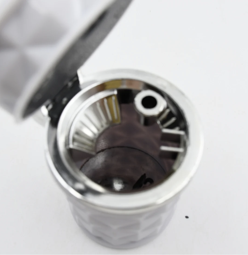 Car Cupholder Ashtray – LED Light, Lid & Portable Bin | Velvet Wheels - Image 3