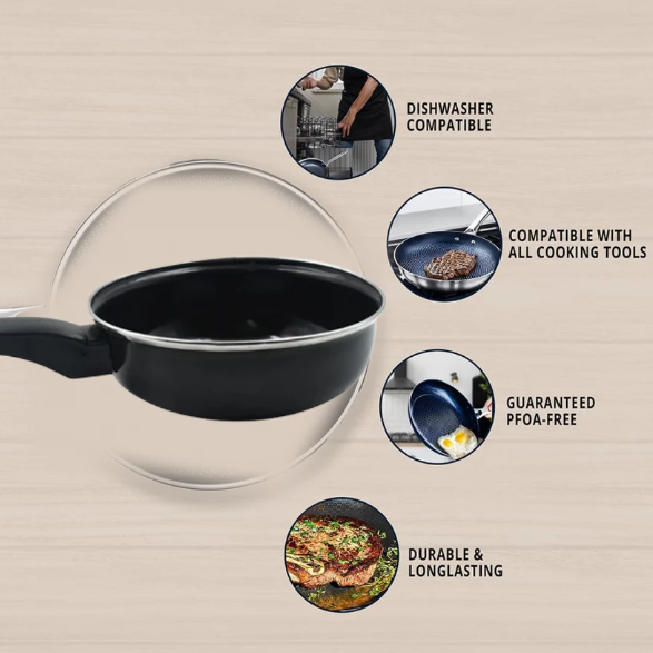 Non-Stick Fry Pan 12-Inch – Gas & Induction Compatible | Indo Glow