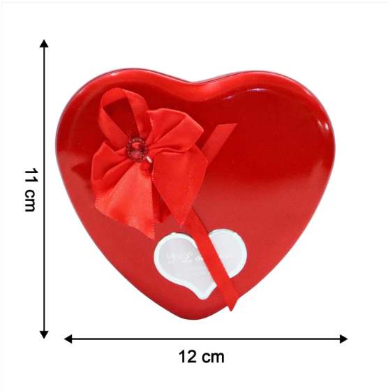 Heart Shape Valentine’s Gift Box with Teddy Bear & Rose | GiftEternal - Image 3