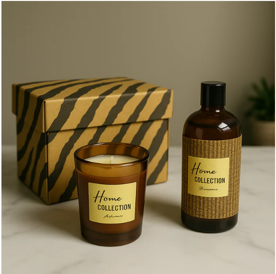 Sandalwood Scented Candle & Diffuser – Relaxing Aromatherapy Gift Set - Image 4