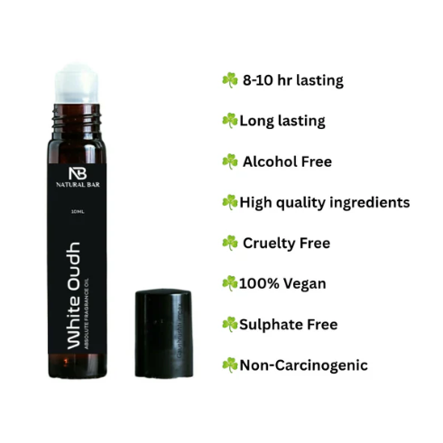 White Oud Attar Roll-On – Long-lasting Non Alcoholic Perfume