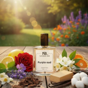 Purple Oud Perfume – Warm Spicy Citrus Scent, Long-Lasting 50 ml