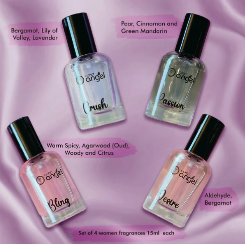 Perfume Gift Set for Women – 4x15ml Long-Lasting EDP Collection