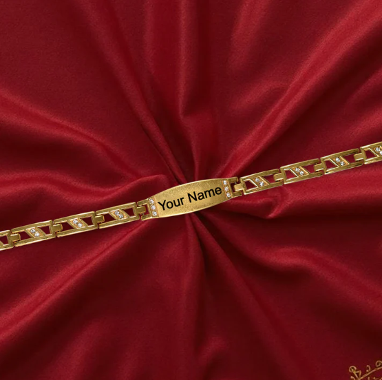 Custom Name Bracelet – Elegant Gold-Plated Ethnic Wristwear