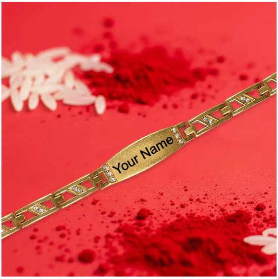 Custom Name Bracelet – Elegant Gold-Plated Ethnic Wristwear - Image 3