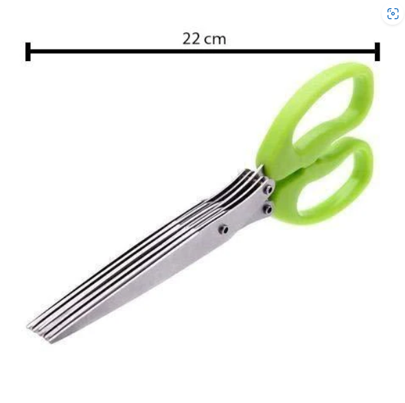 5-Blade Herb Scissors – Stainless Steel Kitchen Cutter | Quickslice
