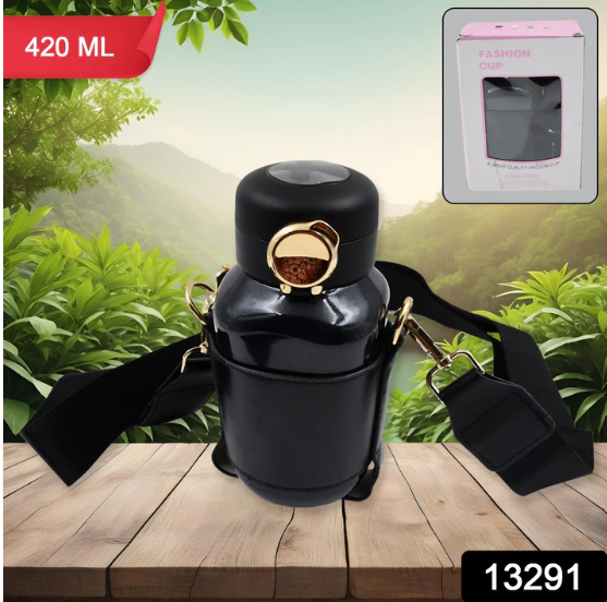 Smart Thermos Bottle 420ML – LED Temp Display, Push Button | Tumblo - Image 2
