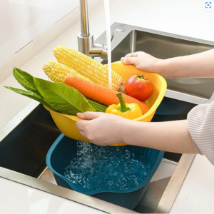 Plastic Washing Bowl – Drainer & Strainer Basket | Vastate