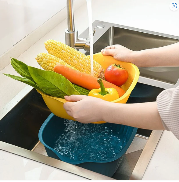 Plastic Washing Bowl – Drainer & Strainer Basket | Vastate