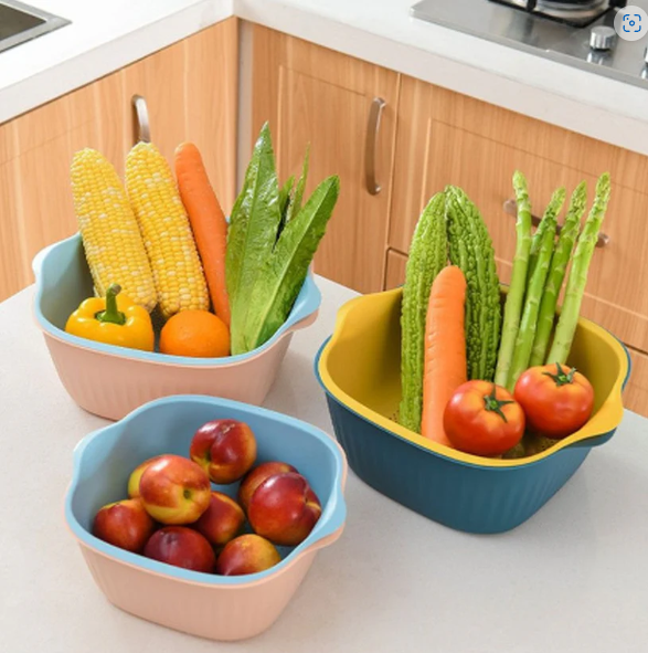 Plastic Washing Bowl – Drainer & Strainer Basket | Vastate