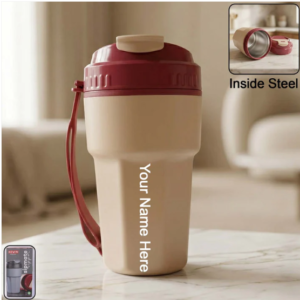 Plastic Sipper Bottle – Leak-Resistant 500ml with Carry Strap