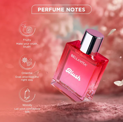 Bellavita Blush Perfume – Long Lasting Floral Fruity Scent