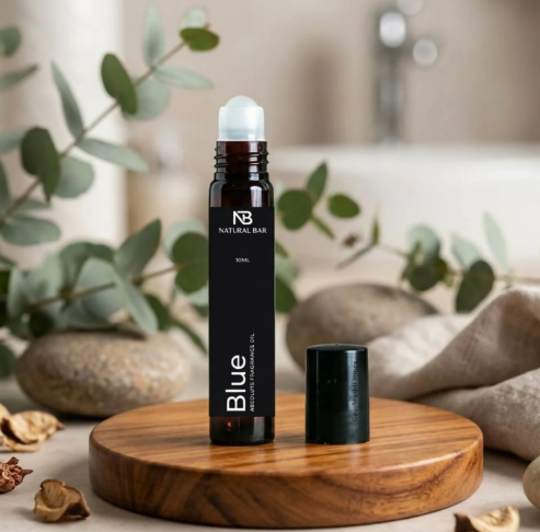 Blue Luxury Attar Roll On – Long Lasting Non Alcoholic Perfume