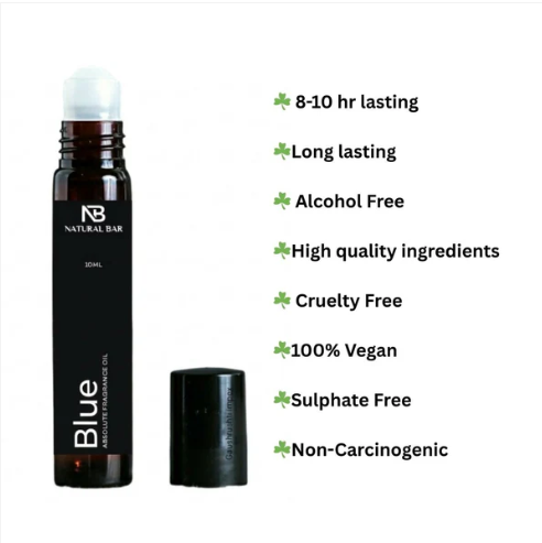 Blue Luxury Attar Roll On – Long Lasting Non Alcoholic Perfume