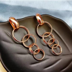 Gold Drop Earrings – Elegant & Lightweight Design