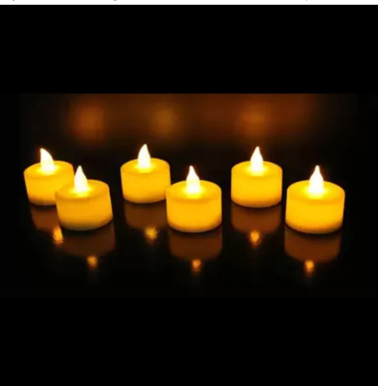 LED Tealight Candles – White 24 Pcs for Diwali Decor | Indo Glow - Image 3
