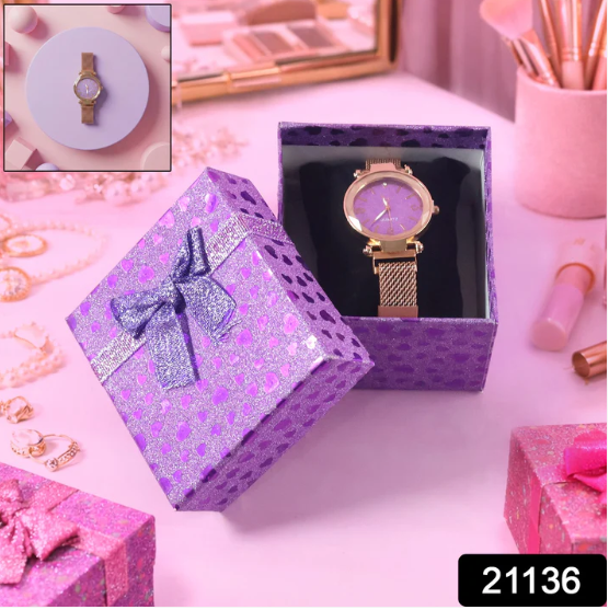 Ladies Analog Wrist Watch – Lightweight Stylish Gift Box - Image 2