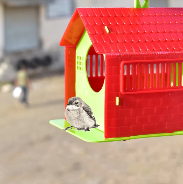 Wooden Bird House for Small Garden Birds & Sparrows | Garden Vera