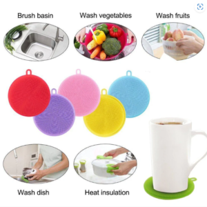 Silicone Dish Scrubber – Mildew-Free & Non-Stick | Velvet Wipe