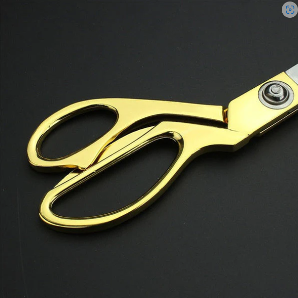 Cloth Cutting Scissors – Gold Plated, Heavy Duty Tailoring Shears | Cisora