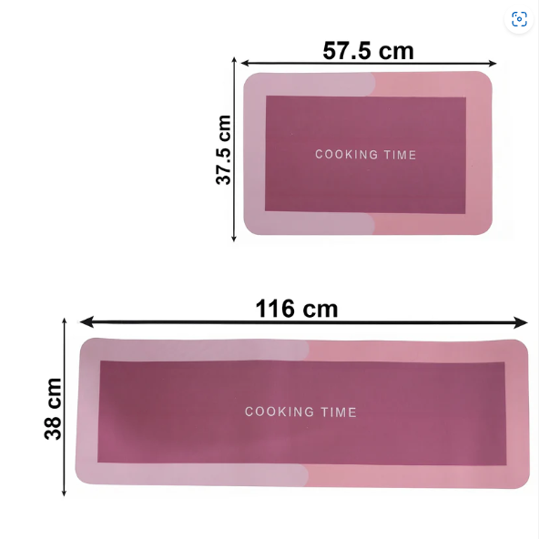 Anti Slip Kitchen Floor Mat Set – Soft Cushioned & Safe for Home