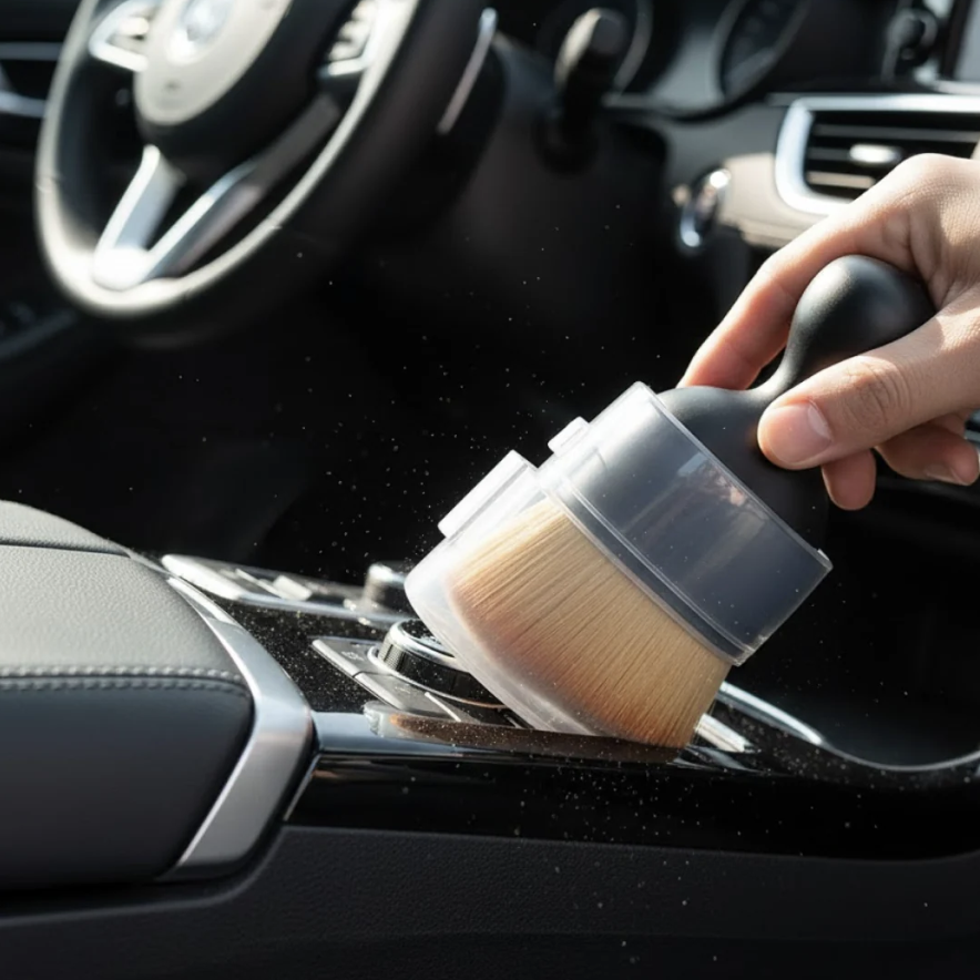 Mini Soft Car Interior Cleaning Brush – Gentle & Effective Dust Removal