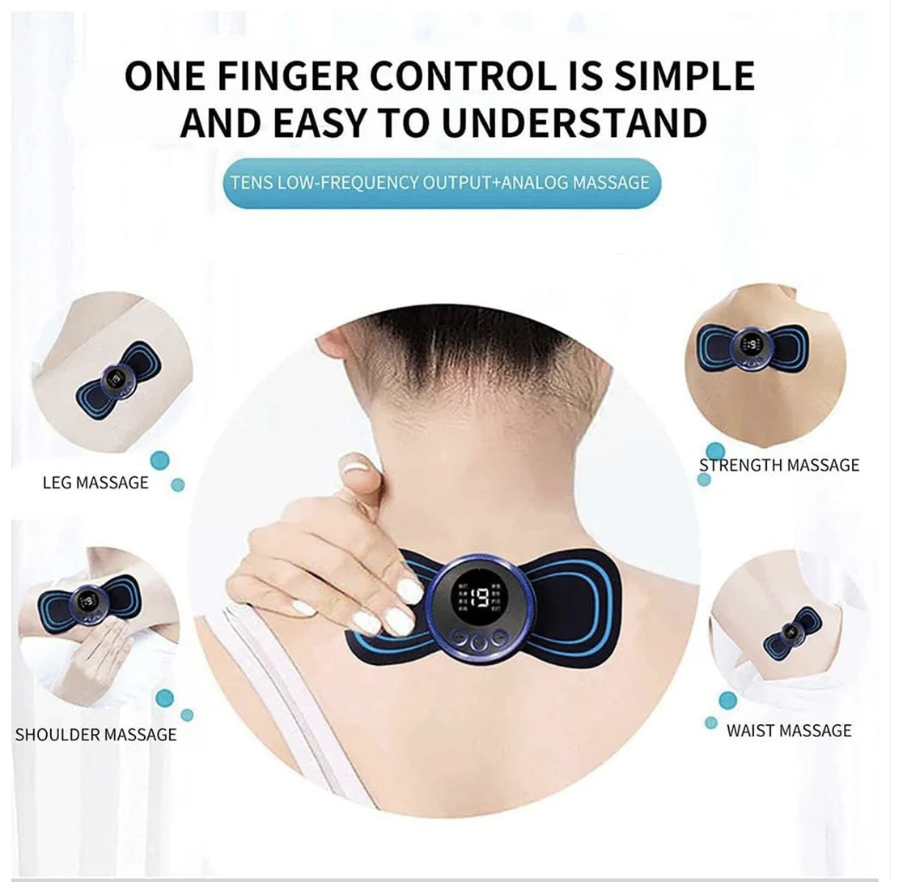 Portable Neck Massager – USB Rechargeable EMS | Velvet Wellness