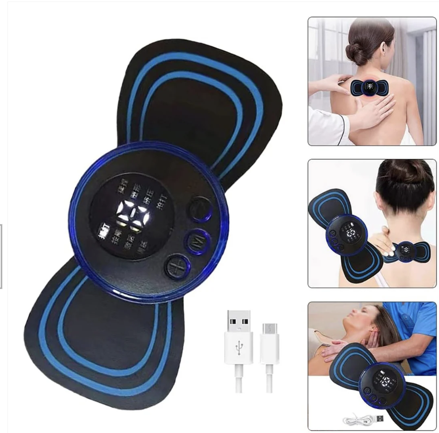 Portable Neck Massager – USB Rechargeable EMS | Velvet Wellness