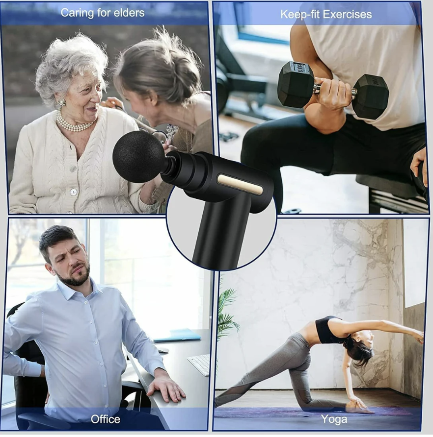 Deep Tissue Massager – Cordless for Muscle Pain Relief | VelvaBloom