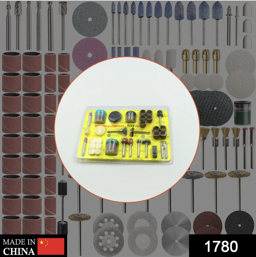 Rotary Tool Accessories Kit – 105-Piece Versatile Set | BoltForce