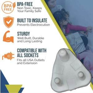 Baby Safety Socket Cover – Big Electric Plug Protector | Velvet Wheels