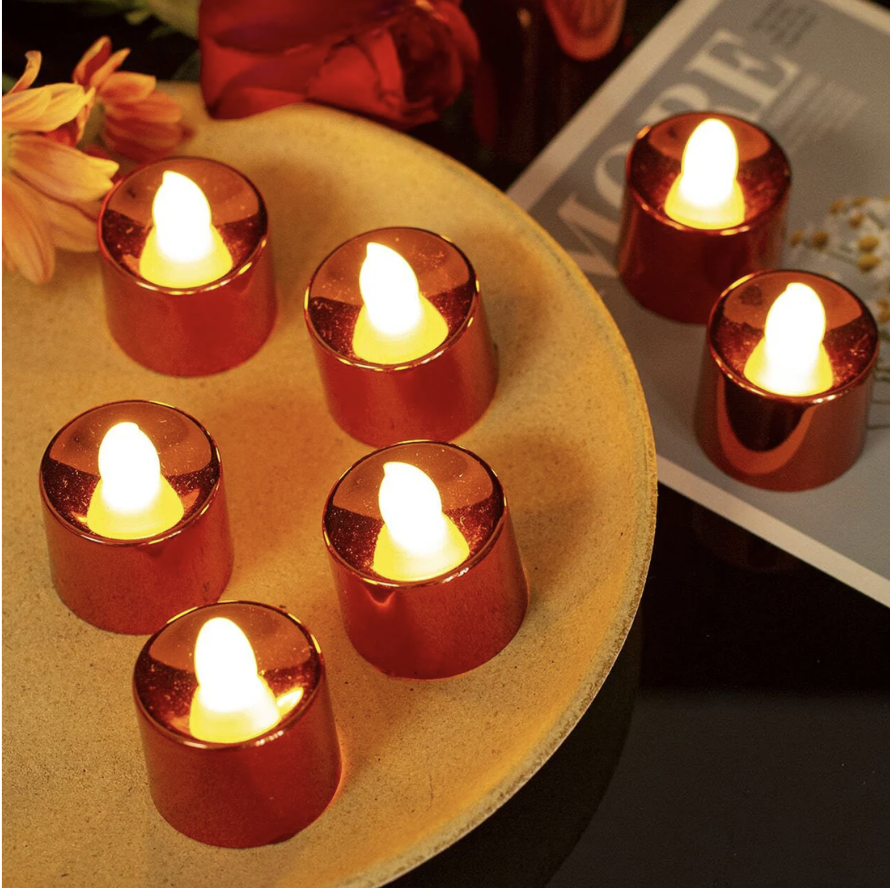 LED Diya – Smokeless Electric Candles 24 Pc Set | Styleva
