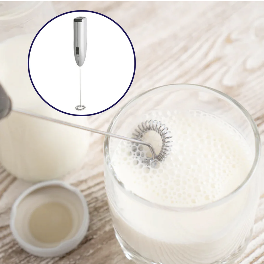Electric Milk Frother – Handheld Wand Mixer for Coffee | Grippy