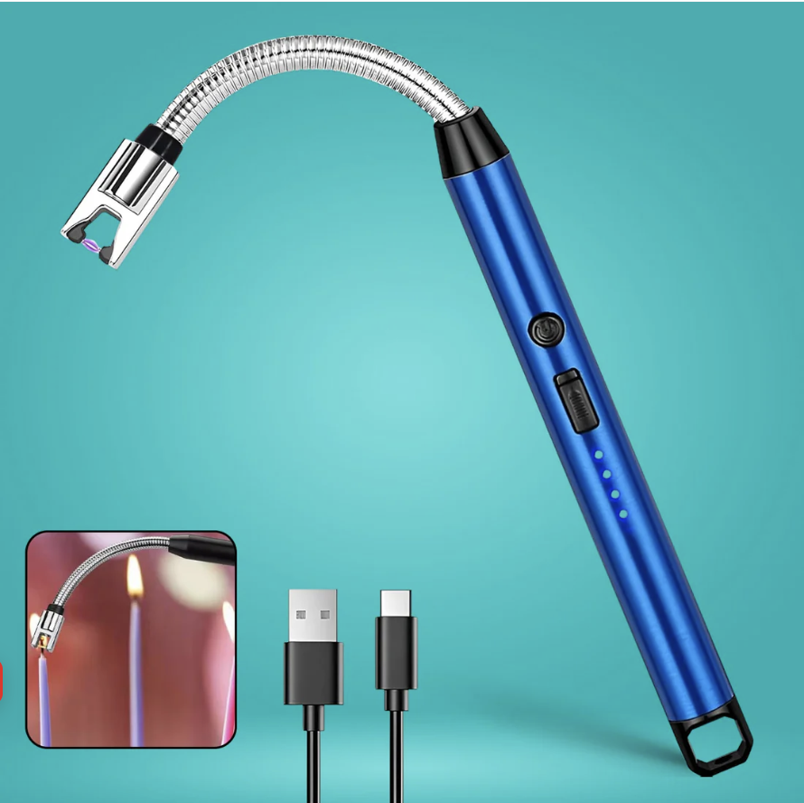 Electric Arc Lighter – USB Rechargeable with 360° Flexible Neck
