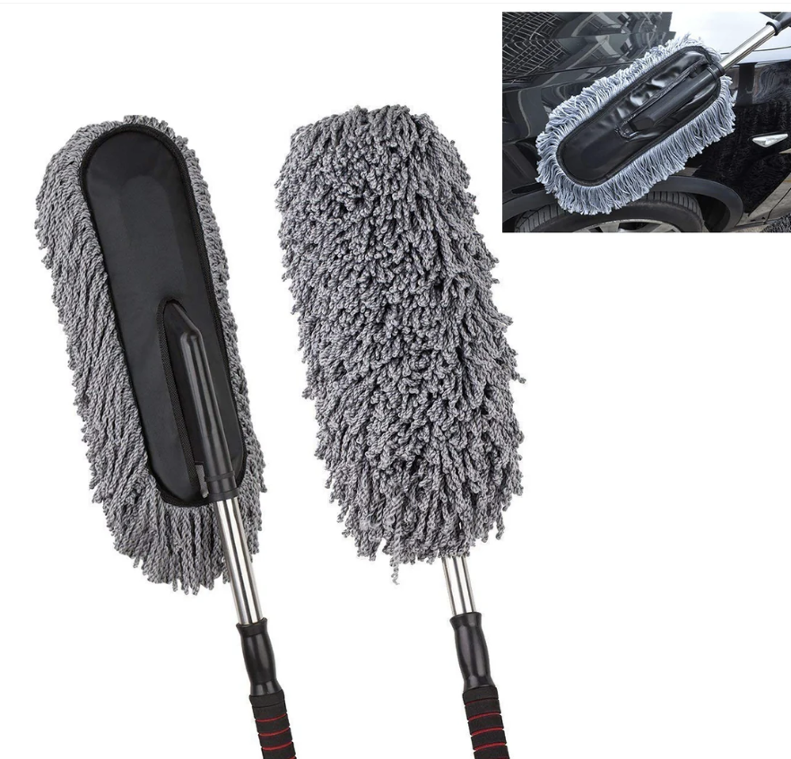 Car Duster – Retractable Handle Microfiber | Velvet Wheels