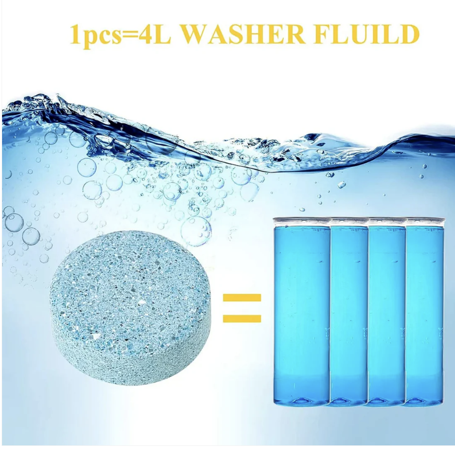 Car Wiper Detergent Tablets – Pack of 10 for Clear Windshield