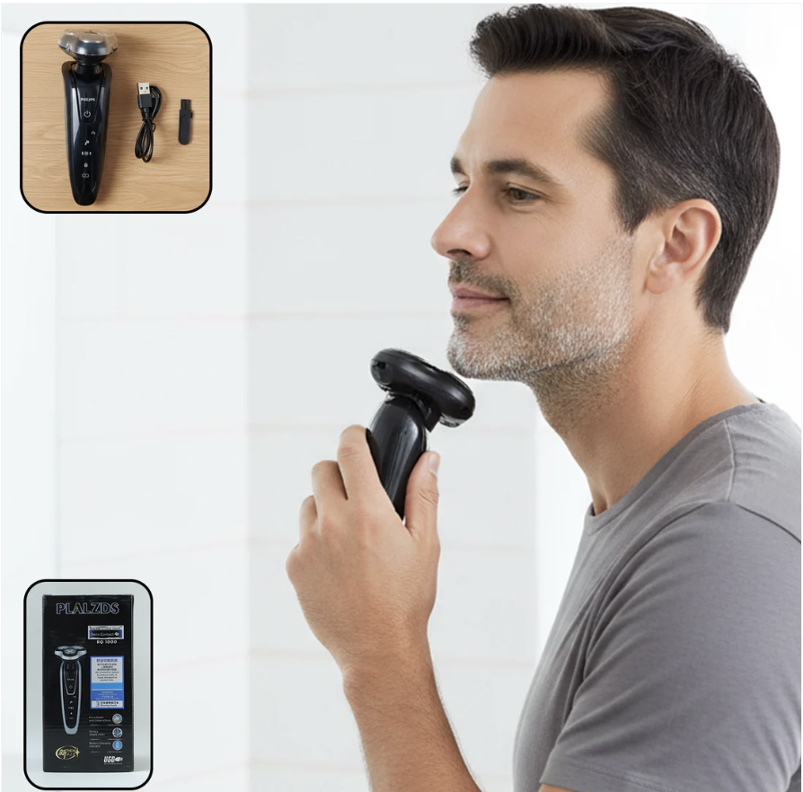 Rechargeable Electric Rotary Shaver – Precise 3D Floating Head