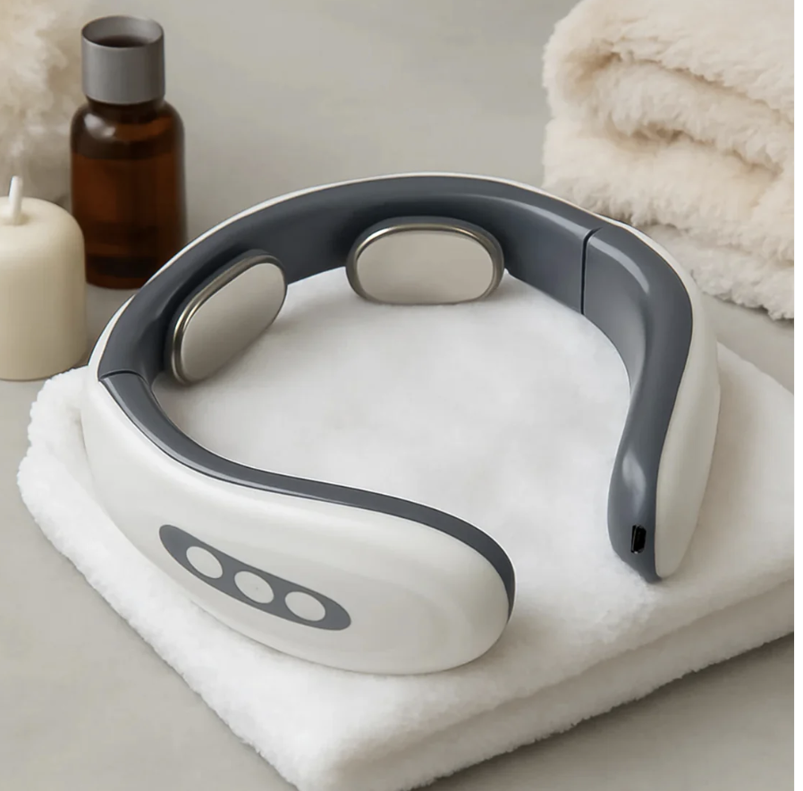 Wireless Electric Neck Massager Cordless Cervical Pulse Massage Device (1 Pc)