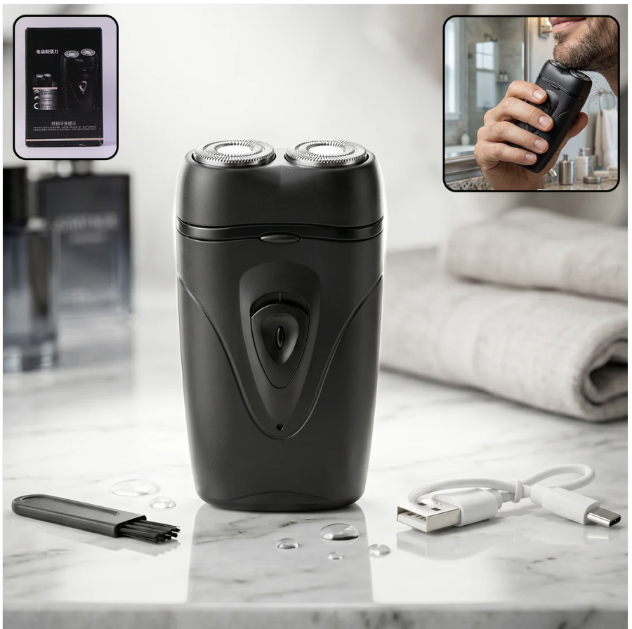 Portable Electric Shaver for Men – Compact, Rechargeable & Cordless