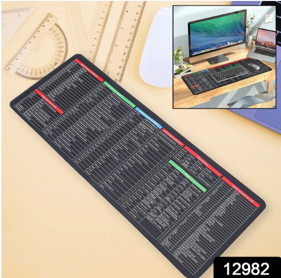 Shortcut Keyboard Mat – Large Anti-Slip Desk Pad | worko - Image 2