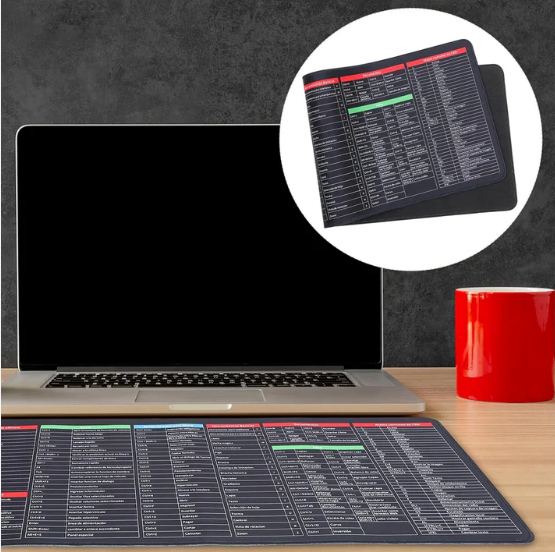 Shortcut Keyboard Mat – Large Anti-Slip Desk Pad | worko - Image 4