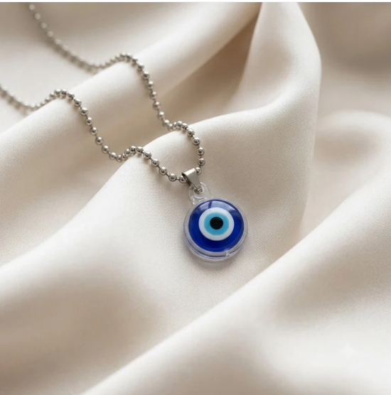 Evil Eye Pendant Necklace – Unisex Turkish Protection Charm