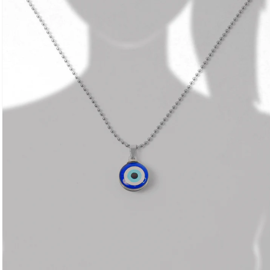 Evil Eye Pendant Necklace – Unisex Turkish Protection Charm - Image 4
