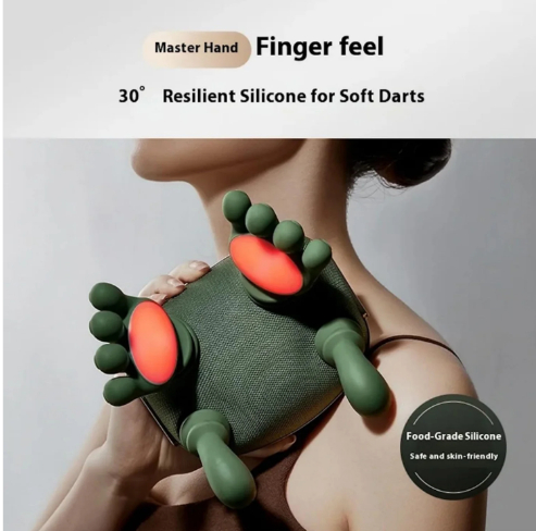 Neck & Shoulder Massager – Rechargeable Kneading with Heat Therapy